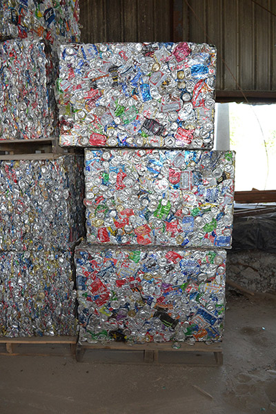 Cans Baled | Recycling Services | Storage Container Rentals | Parberry Environmental Solutions